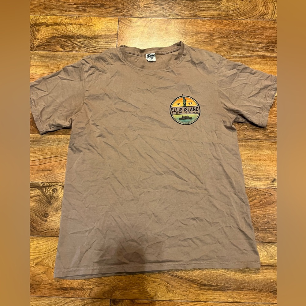 Blue 84 Brown Ellis Island Tee
